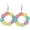 A, variant on Easter Egg Flower Shaped Drop Dangle Earrings for Women Jewelry Acrylic Colorful Handmade for Party Decoration Lightweight Holiday Happy Easter