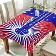 thumbnail image 4 of Coolnut Independence Day Rectangle Tablecloth Spill-Proof Polyester Table Cloth Table Cover for Kitchen Dining Picnic Holiday Party Decoration,54"x54", 4 of 7
