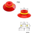 thumbnail image 3 of Industrial Flat Vacuum Suction Cup with Ribs,Pack of 5 Pcs F25, 3 of 5
