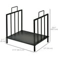thumbnail image 3 of Outsunny 17.5" Firewood Rack, Metal Wood Storage Holder with Handles, 3 of 10