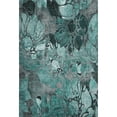 thumbnail image 2 of Addison Rugs Mayfield Washable Transitional Floral Teal Rectangle Rug, 3' x 5', 2 of 6