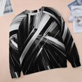 thumbnail image 6 of Geometric Lattice Womens Oversized Sweatshirts Hoodies Crewneck Casual Tops Comfy FallWinter Clothes 2024, 6 of 7