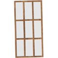 thumbnail image 1 of Stylish Wall Mirror with Faux Window Design for Home Decor, Wood Color, 1 of 7