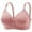 Pink, variant on Jsaierl Bras for Women Plus Size Push Up T-shirt Bras Seamless Full Coverage Bralettes Stretch Breathable Full Figure Bras