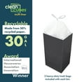 thumbnail image 5 of Clean Cubes Multi 30-Gallon Pop-Up Trash Bins, 3-Pack, Black – Disposable, Collapsible, with Fitted Trash Bags, 5 of 7