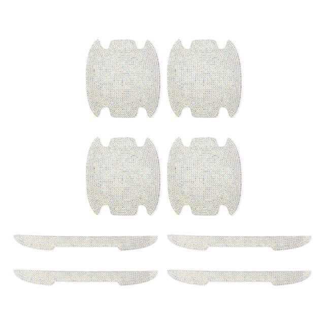 Calcomanías reflectantes protectoras para manijas de puertas de auto universales Unique Bargains, anti-rasguños, multicolor, 1 juego
