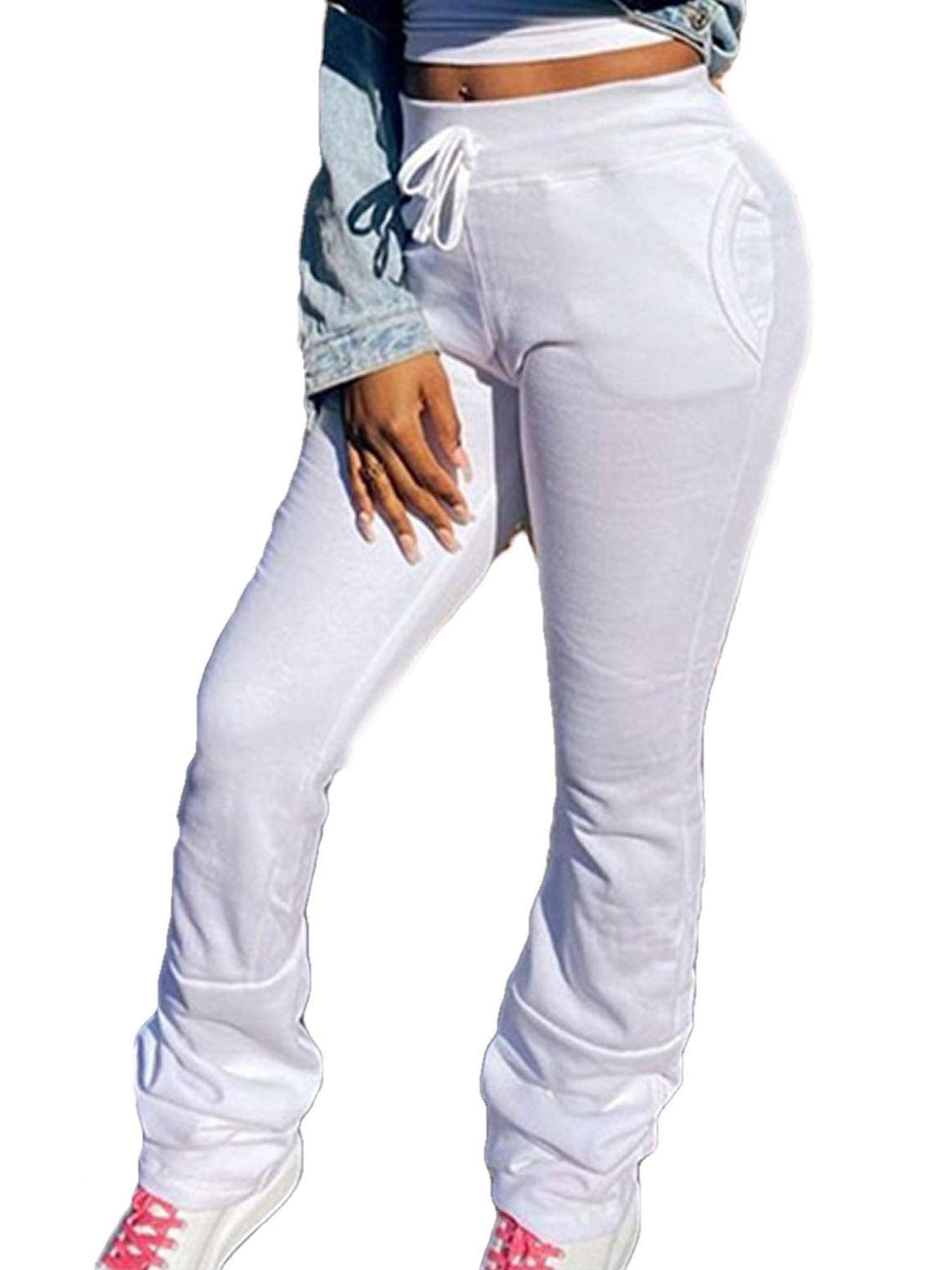 ruched bottom sweatpants