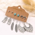 thumbnail image 4 of Pendientes Retro Turquesa Bohemios Para Mujer, Pendientes Étnicos, Joyería Vintage, Pendientes Colgantes Bohemios Para Fiestas, Vacaciones Y Uso Diario Cateissary AP006168-06, 4 of 5