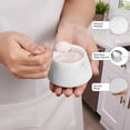 thumbnail image 4 of Elborse Marble Salt Cellar With Lid & Spoon White 3" inches Salt Box, Salt Bowl, Sugar Container for Kitchen Countertop, Salt & Spice Holder, Ideal For Gift, 4 of 7