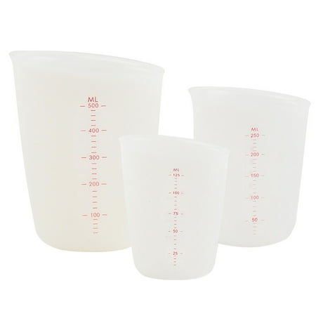 

DEEZHO 3Pcs Resin Mixing Cups Plastic Measuring Cups for Resin Paint Epoxy Mixing Cups