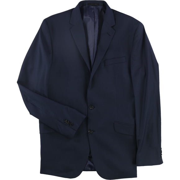 Kenneth Cole Mens Extreme Slim Fit Two Button Blazer Jacket, Blue, 38 Short