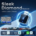 thumbnail image 4 of 2-in-1 Wireless CarPlay Adapter for iPhone & Android Auto Adapter, USB-A/Type-C, Plug&Play ， Wired to Wireless, iPhone Android, 1000+ Vehicles, 4 of 7