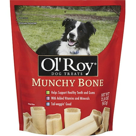 Ol' Roy Munchy Bone Dog Treat Value Pack, 21.6 Oz.