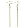 thumbnail image 2 of Anvazise Evening Party Women Fashion Long Bar Drop Dangle Hook Earrings Jewelry Gift Golden, 2 of 13