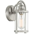 thumbnail image 6 of John Timberland Rustic Farmhouse Outdoor Wall Light Fixtures Set of 2 Brushed Nickel 10 1/4" Clear Glass for Exterior Barn Deck House Porch Yard Patio, 6 of 9