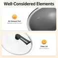 thumbnail image 5 of Miumaeov Double Sided Honeycomb Cooking Frying Pan Stainless Steel Non Stick w/ Glass Lid, 5 of 13
