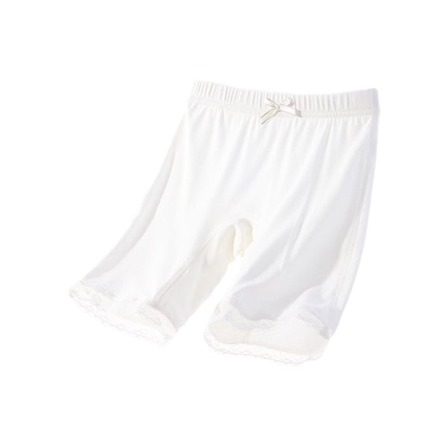 High Waist Yoga Underpants for Girls , Soft Polyester-Spandex Blend , Breathable Five-Leg Design , Gray , Long Pants , For 3-14 Years