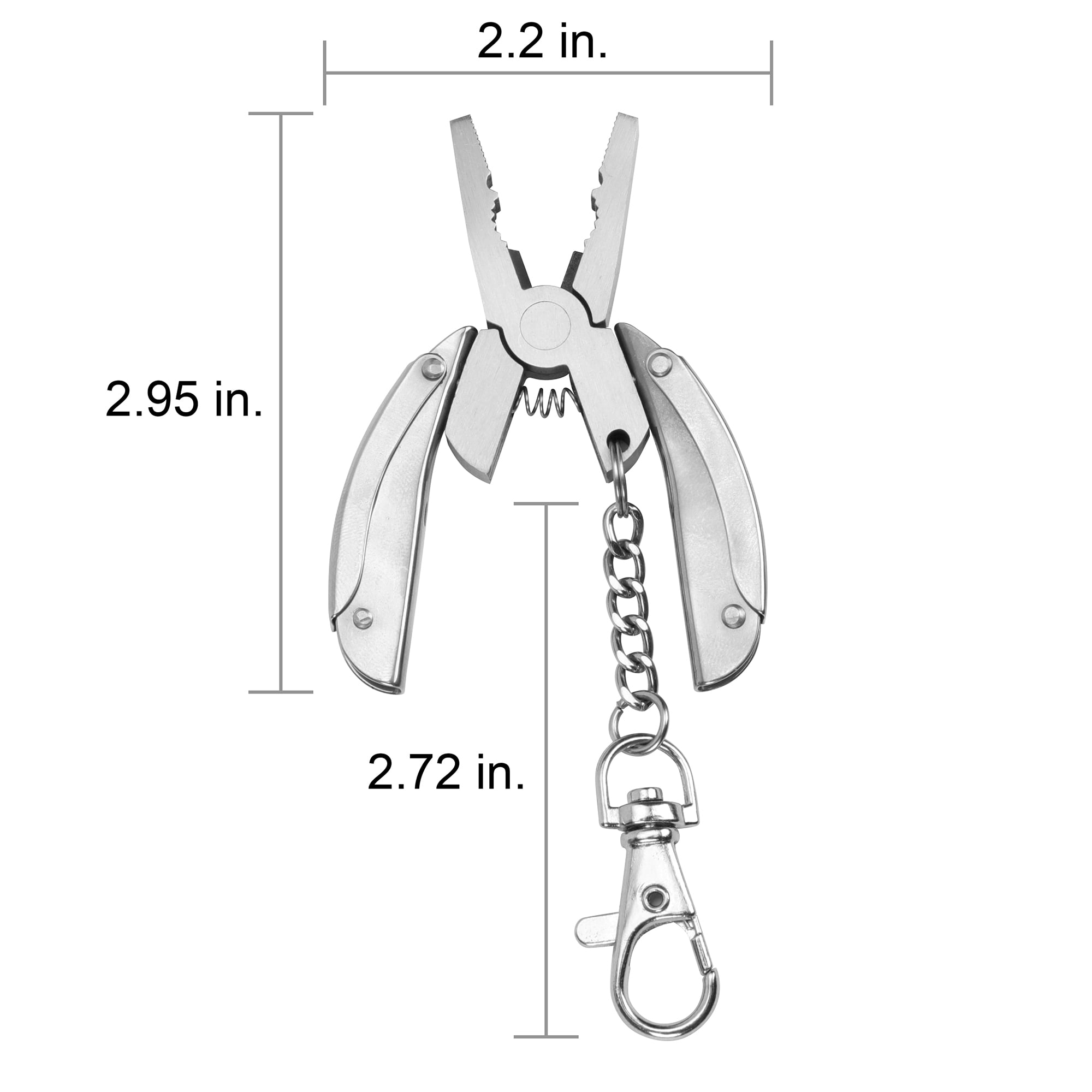 Ozark Trail Stainless Steel 9-in-1 Mini Fishing Multi Tool in Silver