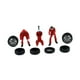thumbnail image 3 of Figuras de pintadas a mano a escala 1:64, modelo de mecánico de automóviles, objetos de colección, dioramas, accesorios para fotografía de rojo, 3 of 8