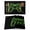 Green, variant on Red Game Controller Placemats Set of 4, Modern Art Gaming Handheld Black Placemats for Dining Table, Place Mats for Kitchen Tabletop, Waterproof Wipeable Dining Table Mats Set
