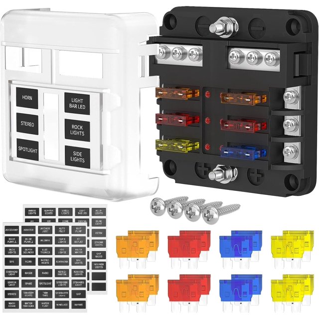 Panneau De Commutation LED 5 Boutons Avec Voltmètre Et 2 Ports USB 12V/24V - Neuf, étanche IP68