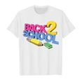 thumbnail image 4 of TZEWGL Cute Shirt For Child Back To School Season Printed Short Sleeve Clothing For Infnants size 4-5T, 4 of 7