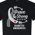 thumbnail image 4 of Inktastic Diabetes Awareness Brave and Strong T-Shirt, 4 of 5