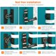 thumbnail image 3 of Cerradura luminosa para puerta de Granero, pestillo de puerta de seguridad de 90 grados, cerradura para puerta de baño, 3 of 9