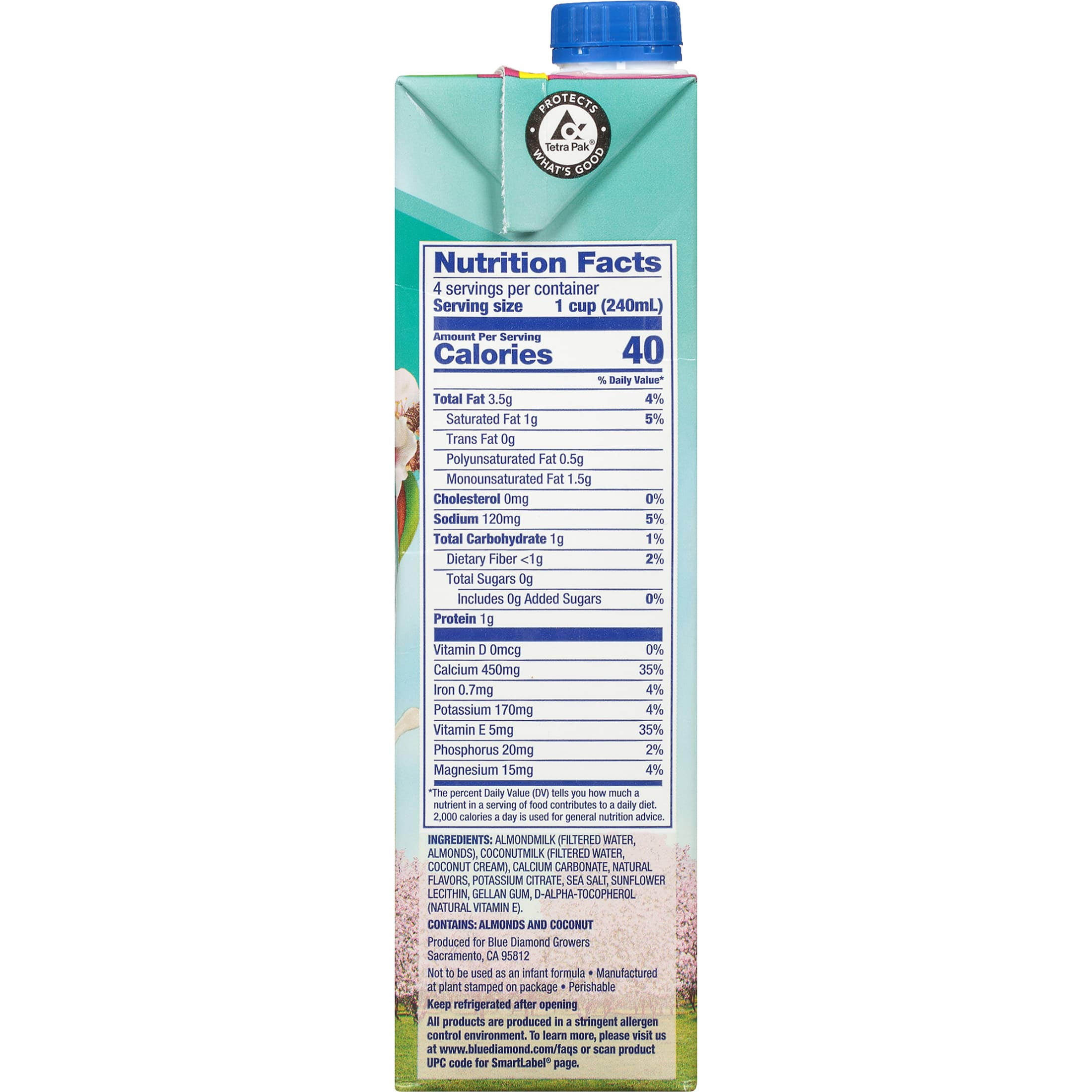 Buy Blue Diamond Almond BreezeAlmond Coconut Blend Unsweetened Original