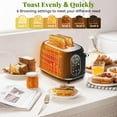 Keenstone 2 Slice Touchscreen Toaster Stainless Steel Toaster with