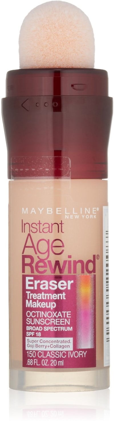 Maybelline New York Instant Age Rewind Eraser Treatment Makeup, Classic Ivory [150], 0.68 oz (Pack of 2)