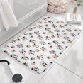 thumbnail image 3 of White Cow Scarf Pattern Flannel Non Slip Door Rugs,Washable Door Mats Indoor,Decorative Door Mats,Dirt-Resistant and Absorbent Doormat for Entrance,Bedroom,Kitchen,Bathroom,23.5x16in(60x40cm), 3 of 5