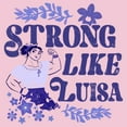 thumbnail image 2 of T-shirt Graphique Fleur Orné pour Fille Encanto Solide comme Luisa Léger Pink X Petit, 2 of 3