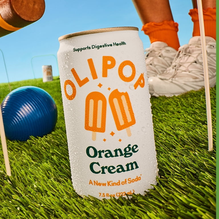 Olipop Minis Prebiotic Soda Pop, Orange Cream, High Fiber, 7.5 fl