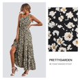 thumbnail image 5 of Vestido PRETTYGARDEN XL Maxi Floral Negro de Un Hombro, 5 of 5