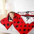 thumbnail image 4 of Feelyou Cartoon Ladybug Animal Bedding Comforter Set for Kids, Black Red Polka Dots Twin Comforter Sets, Kawaii Animal Reversible Bedding Set, Luxury Bedroom Decor, 2pcs, 4 of 8