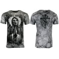 thumbnail image 3 of Rebel Saint By Affliction Men's T-shirt MOURNFUL Biker Skull Tattoo S-5XL, 3 of 8