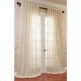 thumbnail image 3 of Saida Natural Embroidered Faux Linen Sheer Curtain (1 Panel), Saida Natural, 50W X 120L, 3 of 6