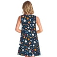 thumbnail image 2 of Bixox Robe Sans Manches à Imprimé Sport pour Femmes avec Poches, Robe Décontractée Longueur Genou pour l'Été-Grand, 2 of 7