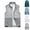 Gray, variant on Mens Quick Dry Vest Stand Collar Mesh Zipper Pockets Solid Summer Outdoor Hiking Camping Jacket