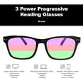 thumbnail image 3 of GRINDERPUNCH 2 Pack Reading Glasses Men Women Blue light Blocking Computer Readers Retro Fashion Eyeglasses - 2 Pack Black and Tortoise, 3.00, 3 of 4