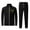 48 Black, variant on guisaled Men Sweat Suits 2 Piece Set Stand Collar Full Zip Long Sleeve Warm Up Tracksuits Casual Workout Sports Jogging Outfits