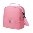 thumbnail image 1 of Bolsa de almuerzo aislada perfecl de doble capa gran capacidad para adultos Rosa, 1 of 8