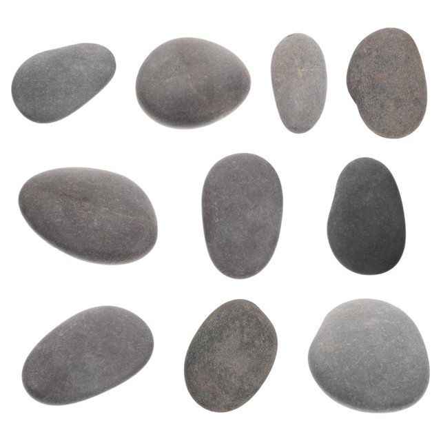 MesaSe 10pcs Multipurpose Painting Rocks DIY Smooth Painting Stones for Children