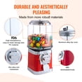 thumbnail image 2 of CYFW 2026 New 16"H Gumball Machine Vending Coin Bank Vintage Candy Dispenser Pc Red, for Kids, Home Decor, Office, Party Favors, Gift Ideas, Nostalgic Decoration., 2 of 8