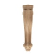 thumbnail image 3 of 12-3/8 in. x 2-7/8 in. x 7-3/8 in. Unfinished Large North American Solid Cherry Classic Traditional Plain Corbel, 3 of 6