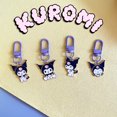 thumbnail image 2 of 1/4 Uds Kawaii Sanrio Kuromi llavero de dibujos animados Anime Cinnamoroll bolso colgante llavero de coche accesorios regalo, 2 of 5