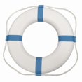 thumbnail image 1 of Taylor Made PFD - Personal Floatation Device 373 Life Buoy; 25 Inch Diameter; Ring; White; Closed Cell Foam Ring/Polypropylene Grab Line, 1 of 2