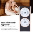 thumbnail image 3 of Termómetro Sauna Termómetro Higrómetro 2 En 1 Medidor De Temperatura Y Humedad Celsius De Madera Para Ducha De Spa Sala De Sauna, 3 of 7