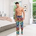 thumbnail image 6 of FORMRS Mens Pajama Pants with Pockets Cotton Sleepwear Lounge Bottoms Sizes S-2XL, Vibrant Dragon Scales Pattern, 6 of 7